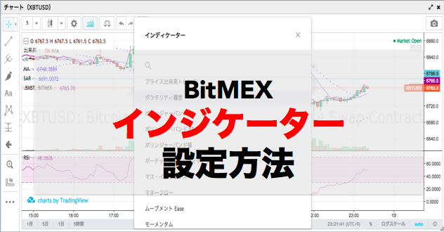 bitmex インジケーター設定方法トップ